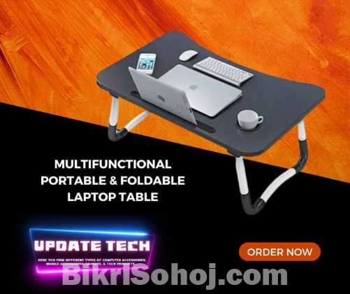 Multifunctional portable & foldable laptop table